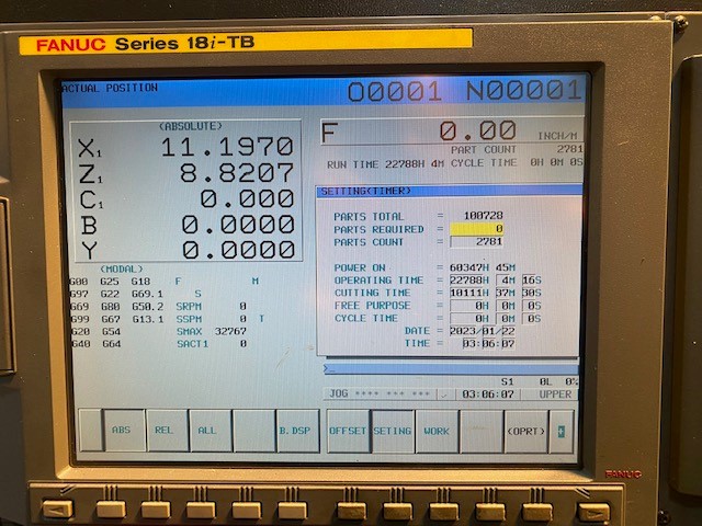 Doosan Puma TT1800SY, Machine ID: 8608